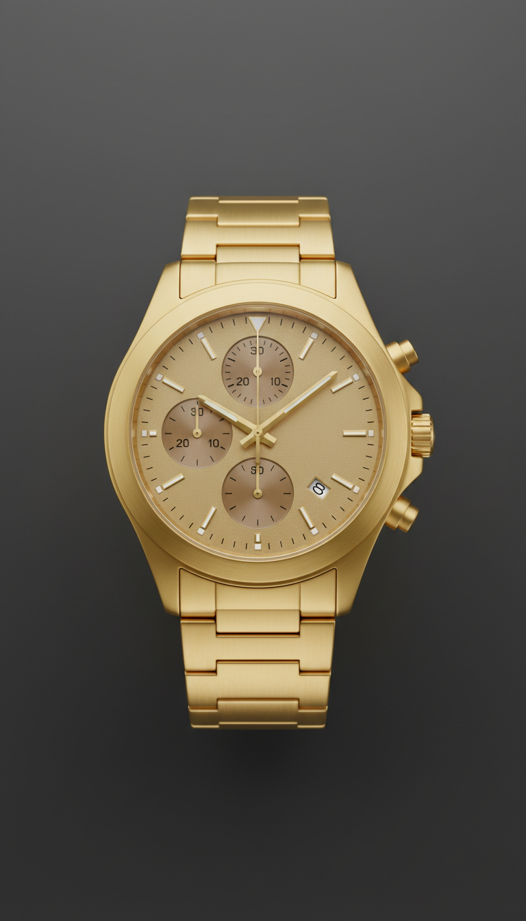 Men's Gold Chronograph Sapphire