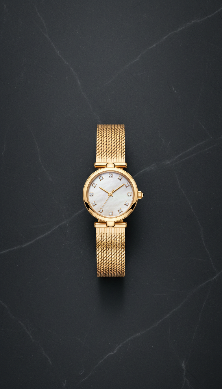 Women's Mother-of-Pearl Diamond Dial